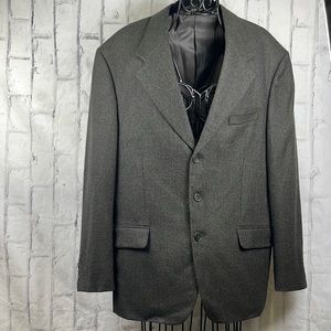 Barrington Wool Cashmere Blend Blazer Single Breasted 3 Button Front Fully Lined